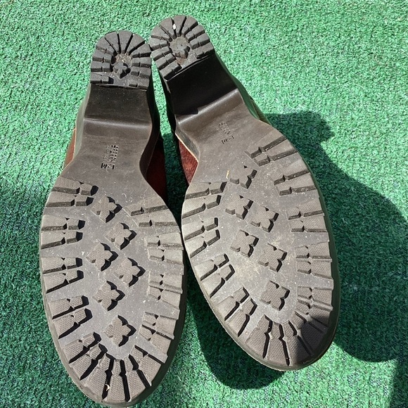 SPERRY TOP-SIDER Claremont Chelsea Maroon / Brown Size 7 Chunky Ankle Boots - Picture 8 of 8